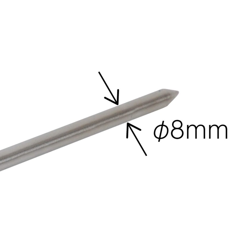 Shinwa Sokutei 73012 Thermometer, V-4, Round T-Shape, White Scale
