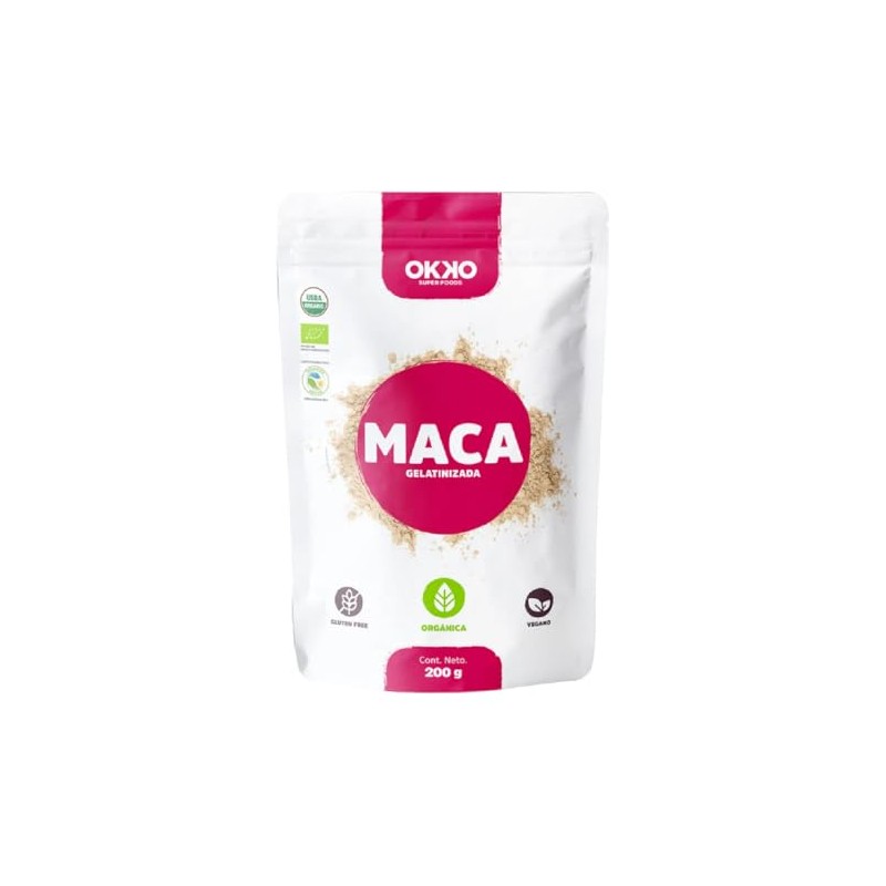 Maca Gelatinizada Orgánica en polvo 200 g | OKKO Superfoods