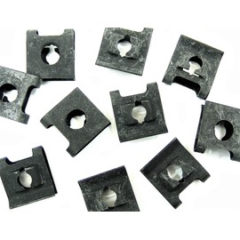 Retro-Motive U-nut Clips for Ford- #8-32 Machine Thread- 9/32" Center to Edge- 20 Clips- #029T