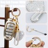 YIKECASE Key Fob Cover with Diamond Keychain Fit for Hyundai