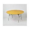 Kwik-Covers 60" Round Gold Fitted Table Cover - Single