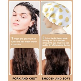 Yizijizi Gorros Térmicos Acondicionamiento Profundo Aluminio Uso Doméstico Peluquerías Teñir Cabello Amarillo Pequeño