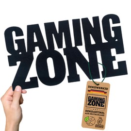Gaming Zone Sign - Gamer Door Sign Gambling - Gaming Setup Decorative Gamer Room - Wall Sticker - Gaming Room - Gamer Zone Wall Sticker - Decoration Teenager's Room - Gamer Wall Decoration Made of