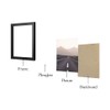 Fisnish 11x17 Picture Frame Set of 5, Black Poster Frame