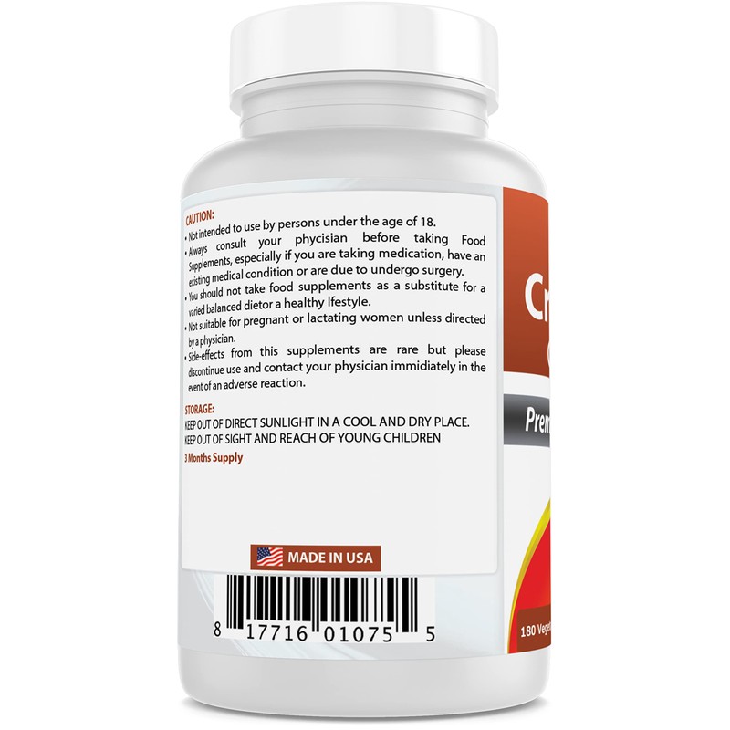 Best Naturals Cranberry 3X Strength, 12600 mg 180 Veggie Capsules