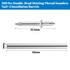 simarro 200 Pcs Double-Headed Nails Solid Wood Seamless, Nails Skirting