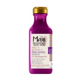 Maui Moisture Heal & Hydrate + Shea Butter Shampoo to Repair & Deeply Moisturize Tight Curly Hair with Coconut & Macademia Oils, Vegan, Silicone, Paraben & Sulfate-Free, 13 fl oz
