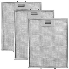 SPARES2GO Metal Mesh Filter for AEG Baumatic Cooker Hood/Extractor Fan Vent (Non-Universal, Pack of 3 Filters, Silver, 318 x 258 mm)