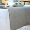 Linen & Cotton Luxury Natural Table Runner ANABELLA, 100% Linen