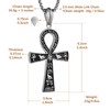 HZMAN Stainless Steel Large Ankh Cross Pendant Necklace Ancient Egyptian
