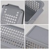 Julyeen 6 Pack Plastic Slim Storage Baskets, Pencil Holder for