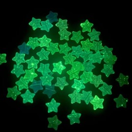 200 Pcs Glow in The Dark Star Beads for Bracelets,Cute Small Unique Colorful Acrylic Aesthetic Star Pony Beads for Jewelry Making with Holes,DIY Bracelet Charms Beads for Crafts 10mm