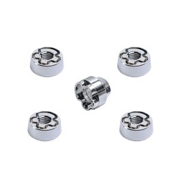 VOSANTU 1/4-20 Hidden Type 304 Stainless Steel Anti-Theft Locking Nuts 20TPI Security Hardware Kit for Mountain Bike Awning Car Accessories for Styling Light Bar Safety,(4 Lock+ 1 Key)