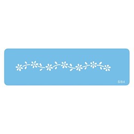 PME SB4 JEM Daisy Chain Stencil, Blue