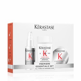 Kérastase Première Discovery Gift Set, With Bonding Pre-Shampoo Treatment, Bonding Advanced Repairing Shampoo and Bonding Deep Nutrition Mask, With Pure Citric Acid, For Damaged Hair, Travel Size