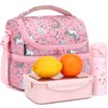 FlowFly Double Decker Cooler Insulated Lunch Bag Large Tote for