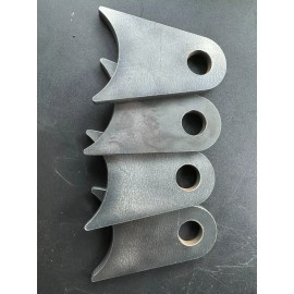 Steel Grip Solutions 4 Link Tab Bracket, 1/4” Thick, 5/8” Hole, 2-5/8” Tall, for 3” Tube – Set of 4