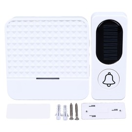 Wireless Doorbell White   Self Power 20 to 80dB Adjustable Volume for Elderly Home