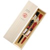 Wajima Kaki Couple Chopsticks, 1 Pair, Paulownia Box