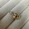 jewellerybox 9ct Gold Puffed Heart Clip on Charm