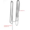 10 Feet Stainless Steel Beaded Pull Chain Extension with Connector,Beaded