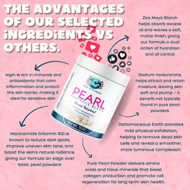 Pearl Powder for face and skin DIY Facemask, Added Seaweed extract,Vitamin B3,Pure Pearl Powder extract.150 grams of Premium Selected Ingrediants for radiant skin tone correction and Brightening