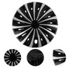 GLEAVI 12 Wheel Caps Wheel Covers: Decorative Black Wheel Hub