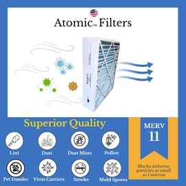 Atomic M8-1056 20x25x5 (Actual Size: 20-1/4 x 25-3/8 x 5-1/4) MERV 11 Replacement Furnace Filter (Pack of 2)