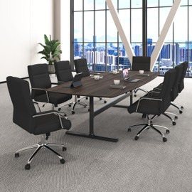 Boss Office Products (BOSXK Modern Executive Conference Chair, Black, B696C-BK