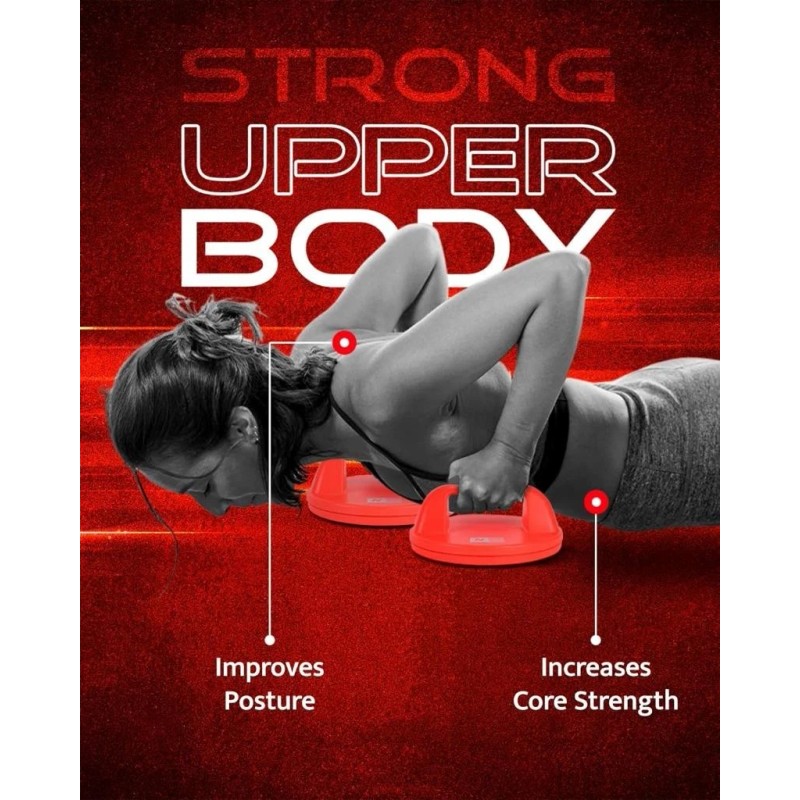 WOD Pushup Rotating Handles Non Slip Grip Swivel Base Push