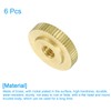sourcing map Knurled Thumb Nuts, 6Pcs M6 x D20mm x
