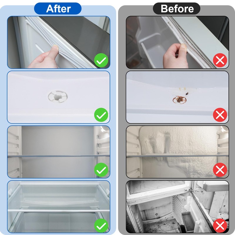 Palksky Refrigerator Cleaning Brush, Fridge Cleaning Kit Set, Refrigeration Tools,