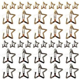 40 Stück Metall-Clips, Metallstern-Haarspangen, schöne Kinder-Clips, Y2K-Stil, vielseitiger Haarschmuck für Mädchen, geeignet für den Alltag, Party, Fotoshooting, Sport (2 Stile, 2 Farben)