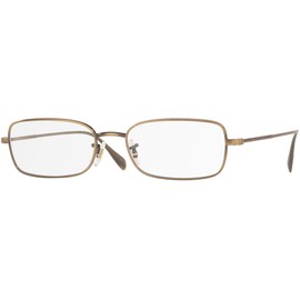 OLIVER OV1253-5284 Eyeglass Frame ARONSON NEW ANTIQUE GOLD W/DEMO LENS 54 mm