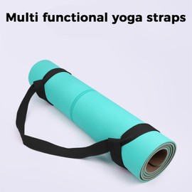 Acpetdr Yoga Mat Strap Yoga Mat Carry Strap Yoga Mat Strap Carry Multipurpose Lightweight Adjustable Loops For All Mat Sizes and Easy To Use Yoga Mat Sling and Holder