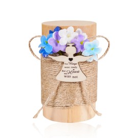 Abooxiu Small Urns for Human Ashes Keepsake 4 Inches Pinewood Mini Urn for Ashes Memorial Wooden Small Ash Keepsake Urns Mini Cremation Funeral Burial Decorative Urn for Adult Males Females Pets