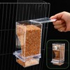 Yaomiao 4 Pcs No Mess Bird Feeders Automatic Parrot Water