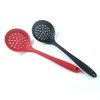 Silicone Slotted Skimmer Spatula Lightweight Strainer Spoon with Long Handle,