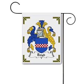 Boyd Coat of Arms/Boyd Family Crest 11 X 15 Garden Flag – Made in the U.S.A.