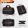 Heavy Duty Tool Bag 17.3-Inch, 26-Pocket Large Tool Bags for
