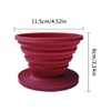 zhuohai Collapsible Silicone Coffee Dripper, Reusable Coffee Filter Cone for