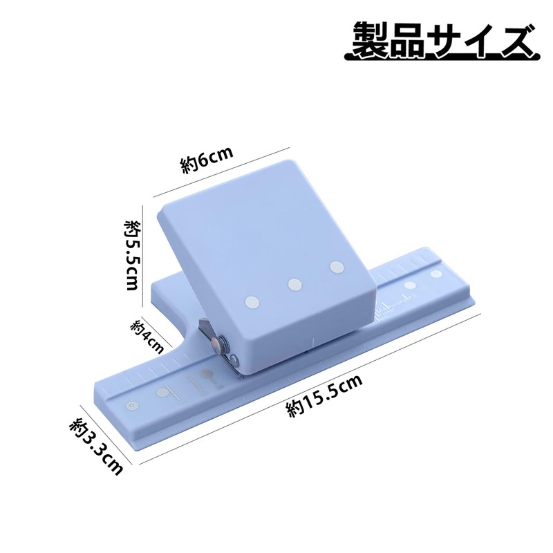 3-Hole and 6-Hole Punch, Loose Leaf Punch Compatible with A6/A7/A5,