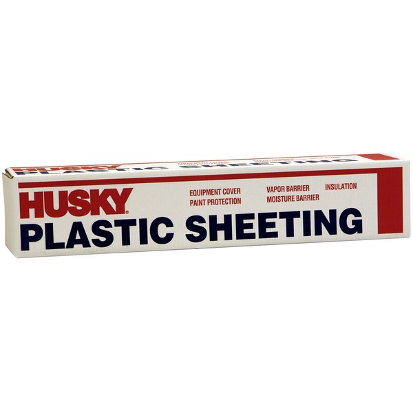 Husky Plastic Sheeting Clear 4ml 12ft x 100ft