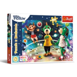 Trefl 14824 Family 100 Elements Trefliks Tussen de Sterren, Voor Kinderen Vanaf 5 Year Puzzle, One Size