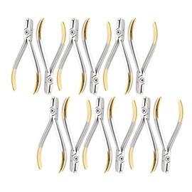 Odontomed2011 Set of 12 Pieces T/C Orthodontic Step Plier Banding 1mm Ortho Pliers Dental Instruments Stainless Steel Orthodontic Supplies Pliers TC Tungsten Carbide Inserts