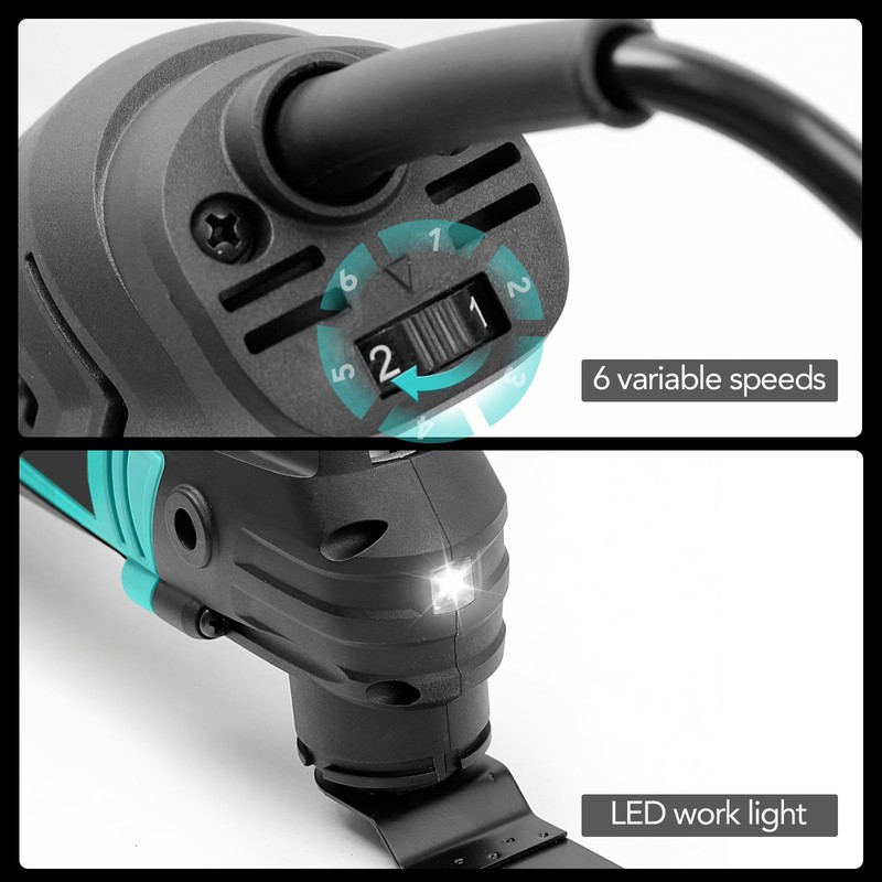 XSSIVE 3.2° Oscillating Multi-Tool Kit with Quick-Change & 6-Speed |