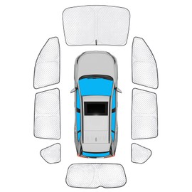 KMF Full Window Sun Shade Custom Fit for Toyota RAV4 2006-2012 Accessories, Privacy Car Window Covers Sunshade for Windshield Side Rear, UV Block and Blackout for Car Camping/Baby