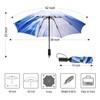 Umbrella Compact Inverted Folding Umbrellas Auto Open Close - H2.20.Glacier
