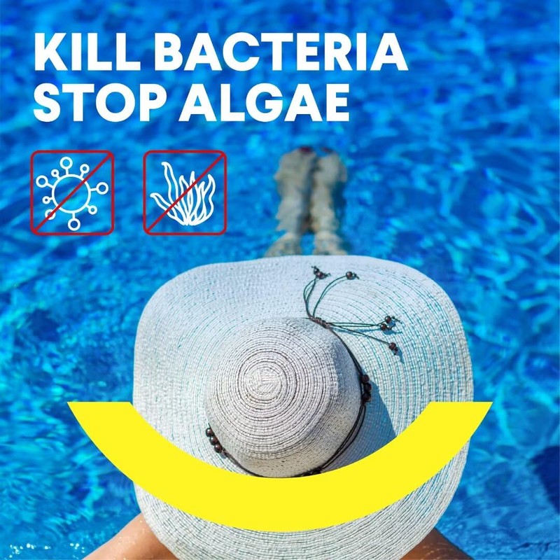 PROFELIZ Chlorine Tablets 3 Inch for Swimming Pools, Kills Bacteria