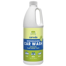 Carvida Biodegradable Car Wash, Non-Toxic, Low-Foam, Environmentally-Friendly Plant-based Concentrate, 32oz